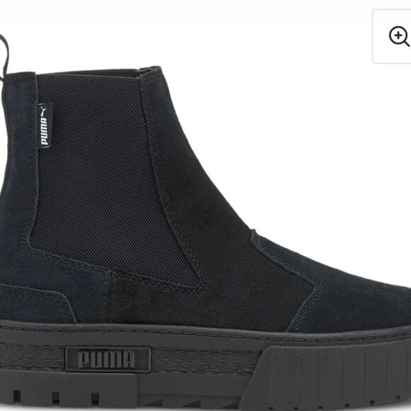 Puma Mayze Suede Platform Chelsea Boot- Black - Picture 4 of 10